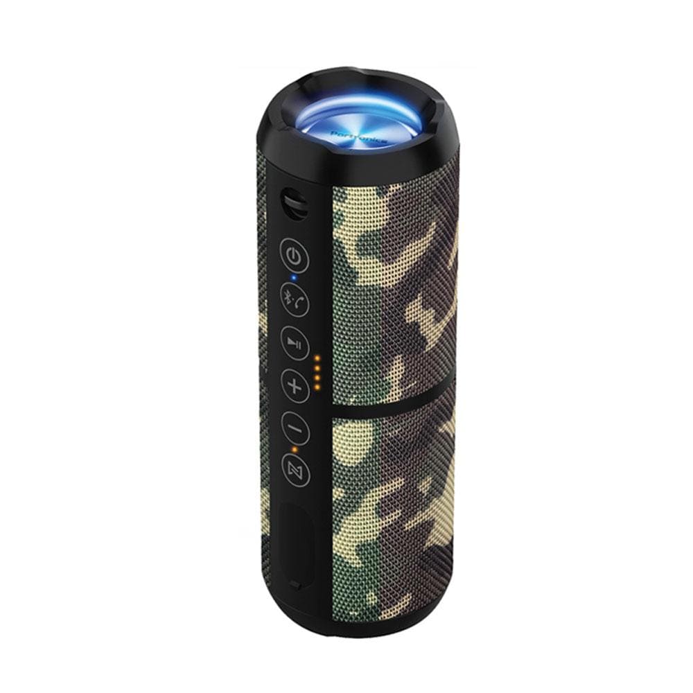 portronics bluetooth speakers portronics breeze ii 20w bluetooth 4.2 tws portable stereo speaker #color_camouflage