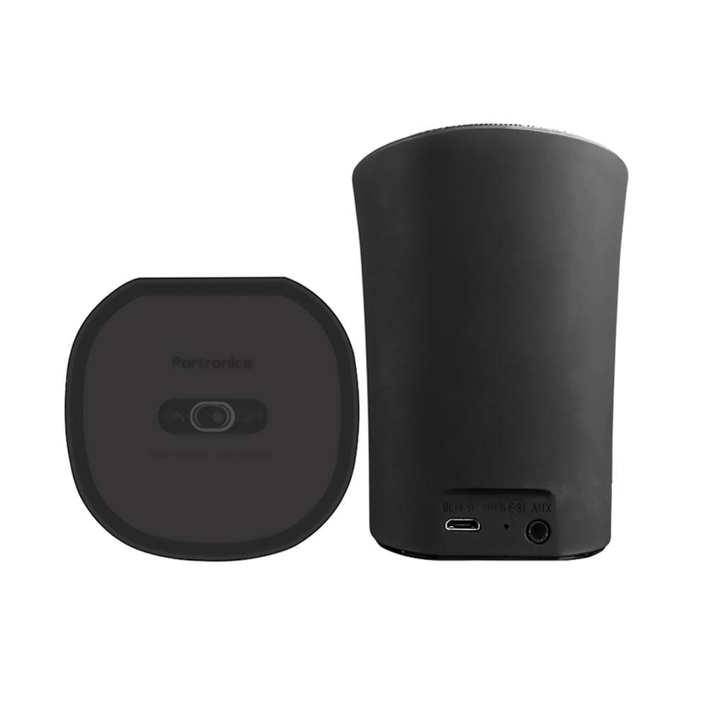 portronics bluetooth speakers portronics por-280 sound pot wireless bluetooth speaker- black