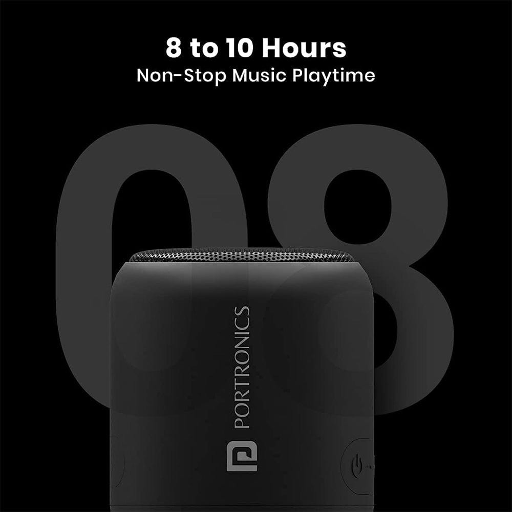 portronics bluetooth speakers portronics sound drum 1 10w tws portable bluetooth speaker