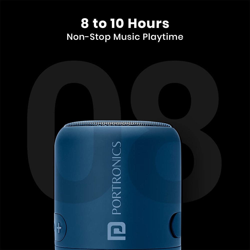 portronics bluetooth speakers portronics sound drum 1 10w tws portable bluetooth speaker