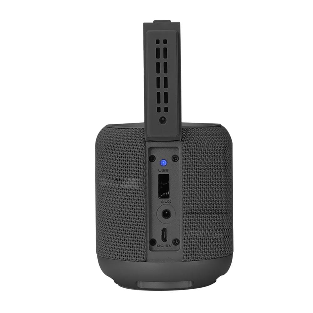 portronics bluetooth speakers portronics sounddrum wireless bluetooth 4.2 stereo speaker with fm & usb #color_black