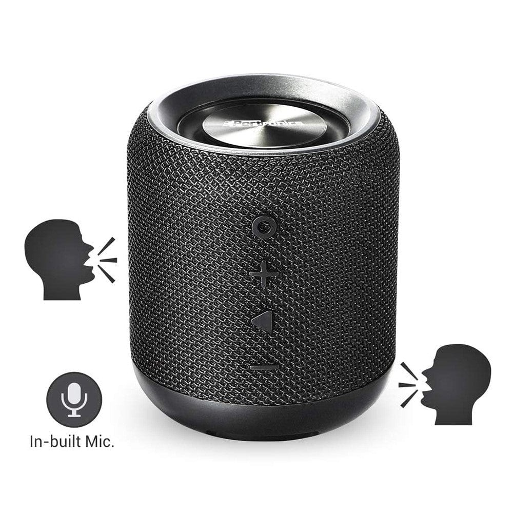 portronics bluetooth speakers portronics sounddrum wireless bluetooth 4.2 stereo speaker with fm & usb #color_black