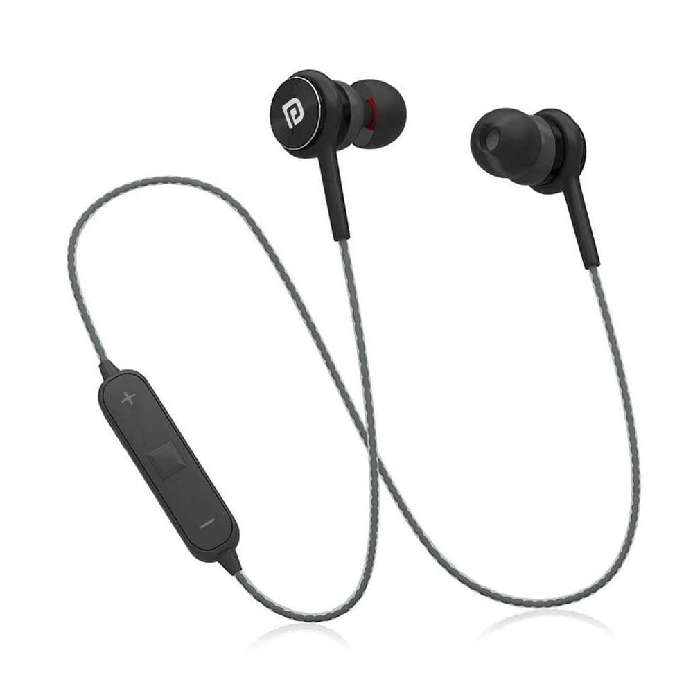portronics earphones black portronics harmonics 224 wireless bluetooth headset with high base