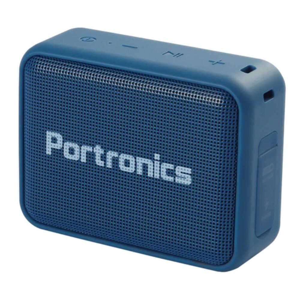 portronics in-ear neckband headphones combo pack of portronics harmonics 216 hd wireless bluetooth headset with portronics dynamo bluetooth speaker #color_blue