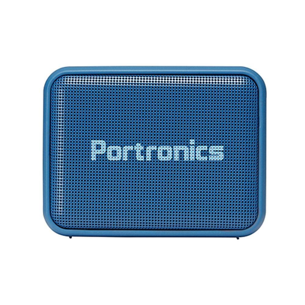 portronics in-ear neckband headphones combo pack of portronics harmonics 216 hd wireless bluetooth headset with portronics dynamo bluetooth speaker #color_blue