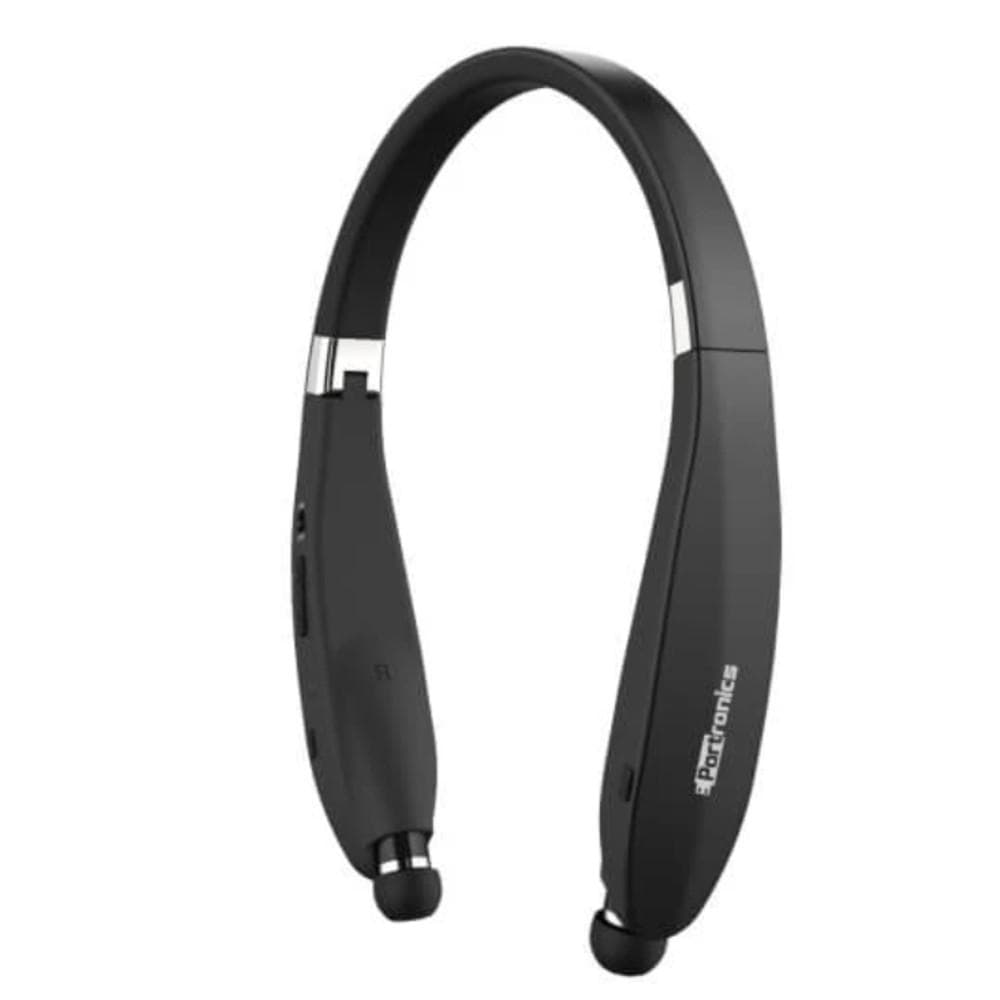 portronics in-ear neckband headphones portronics por-927 harmonics 200 wireless stereo headset & neckband- black