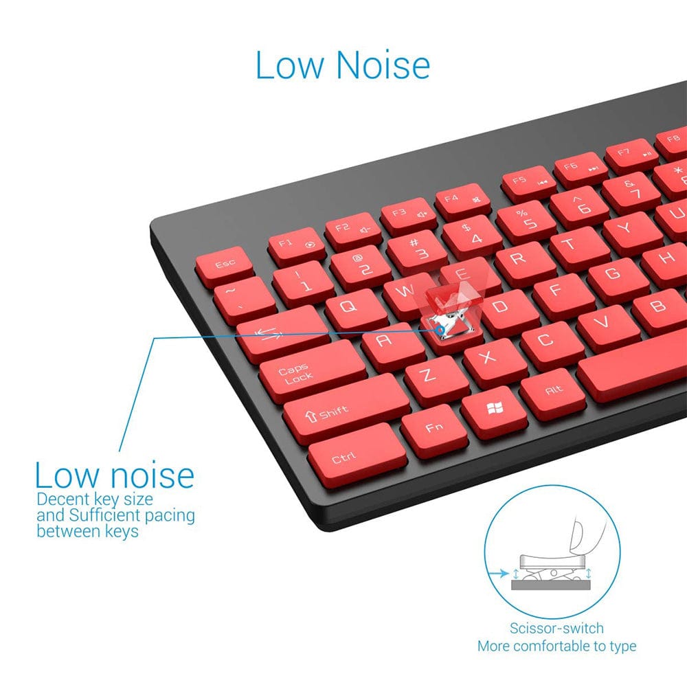 portronics keyboard and mouse combo portronics key 2 combo multimedia wireless keyboard & mouse #color_black
