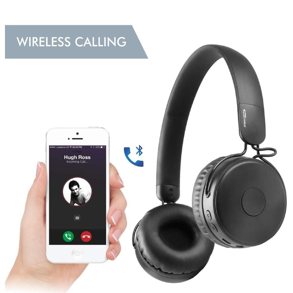 portronics on-ear wireless headphones portronics muffs m wireless bluetooth 5.0 stereo on-ear headphones