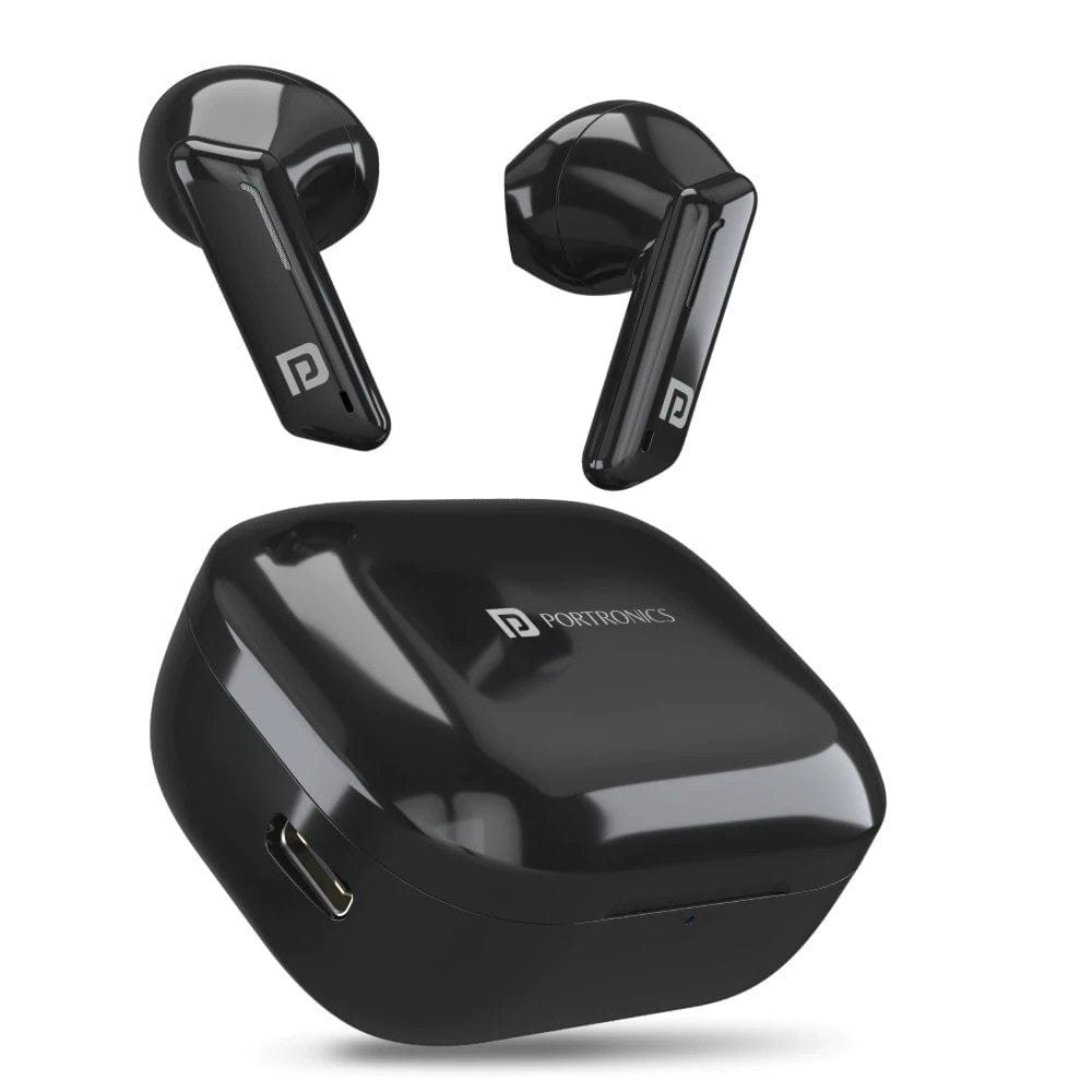 Portronics Harmonics Twins 11 Smart Bluetooth TWS Earbuds Black
