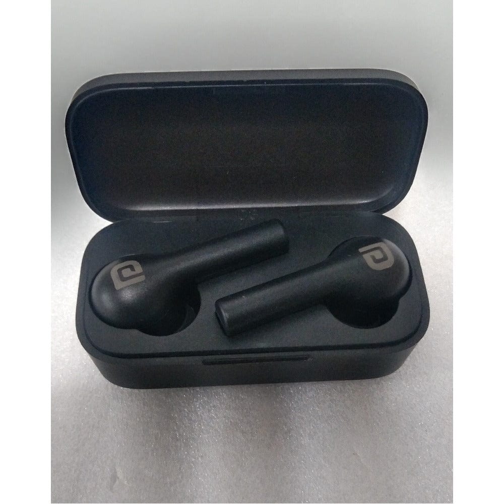 portronics true wireless in-ear headphones portronics por-1050 harmonics twins ii true wireless stereo bluetooth earbuds- black - open box b stock