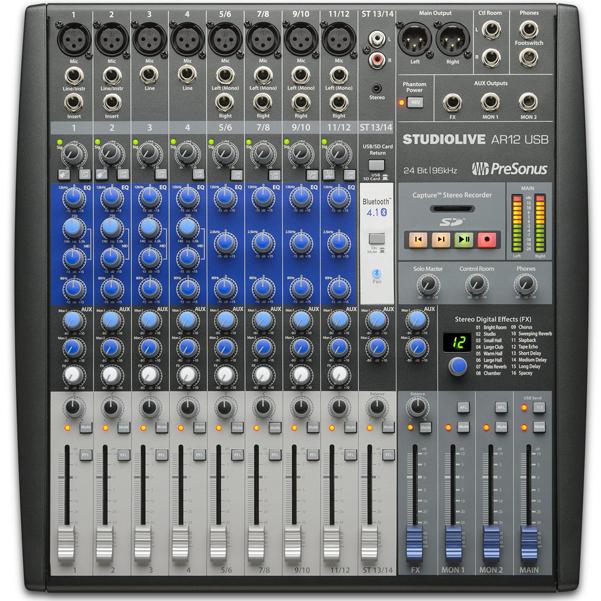 presonus analog mixers presonus studiolive ar12 usb mixer
