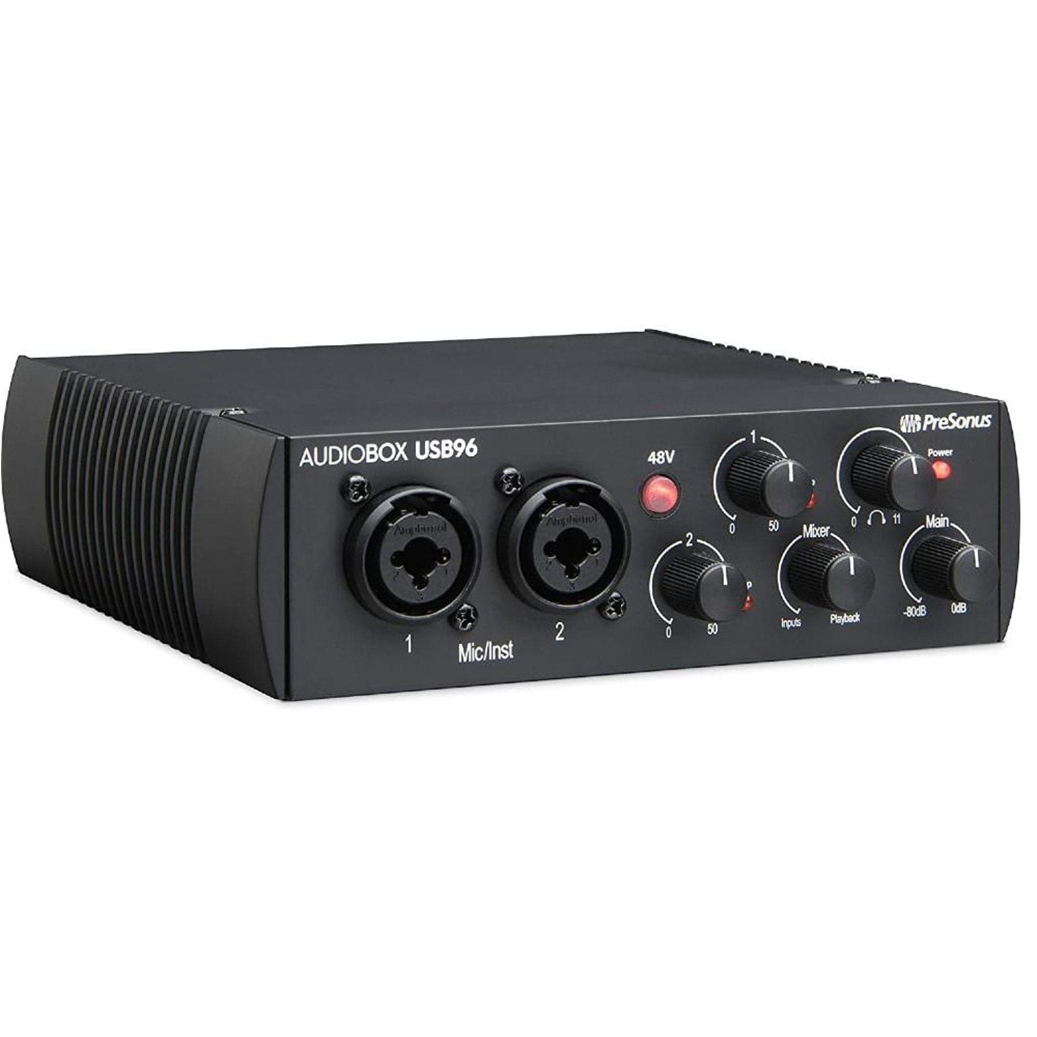 presonus audio interfaces buy presonus audiobox usb96 audio interface with home studio bundle with instrument cable #monitors_eris-e4.5