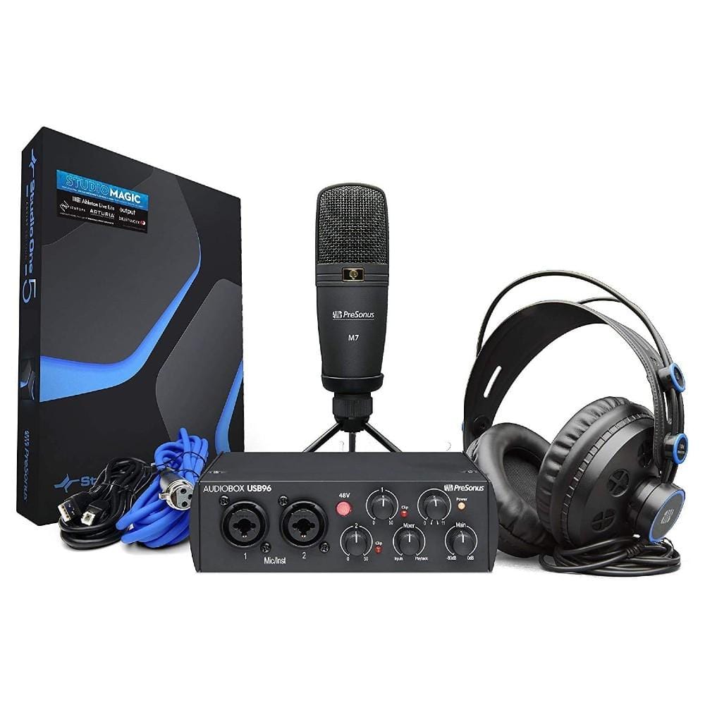 presonus audio interfaces presonus audio box usb96 25th anniversary edition audio interfaces studio recording kit