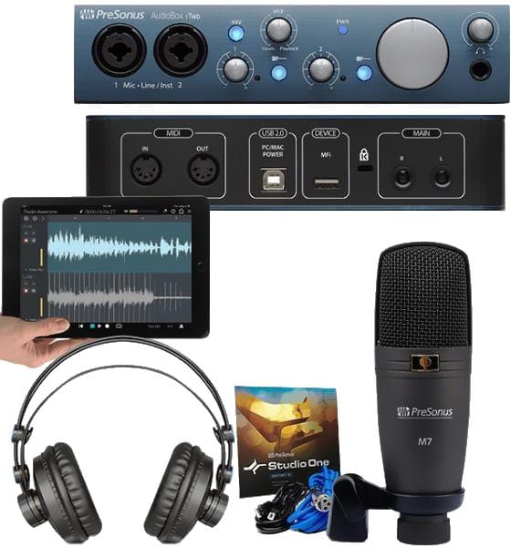 presonus audio interfaces presonus audiobox itwo studio audio interface bundle