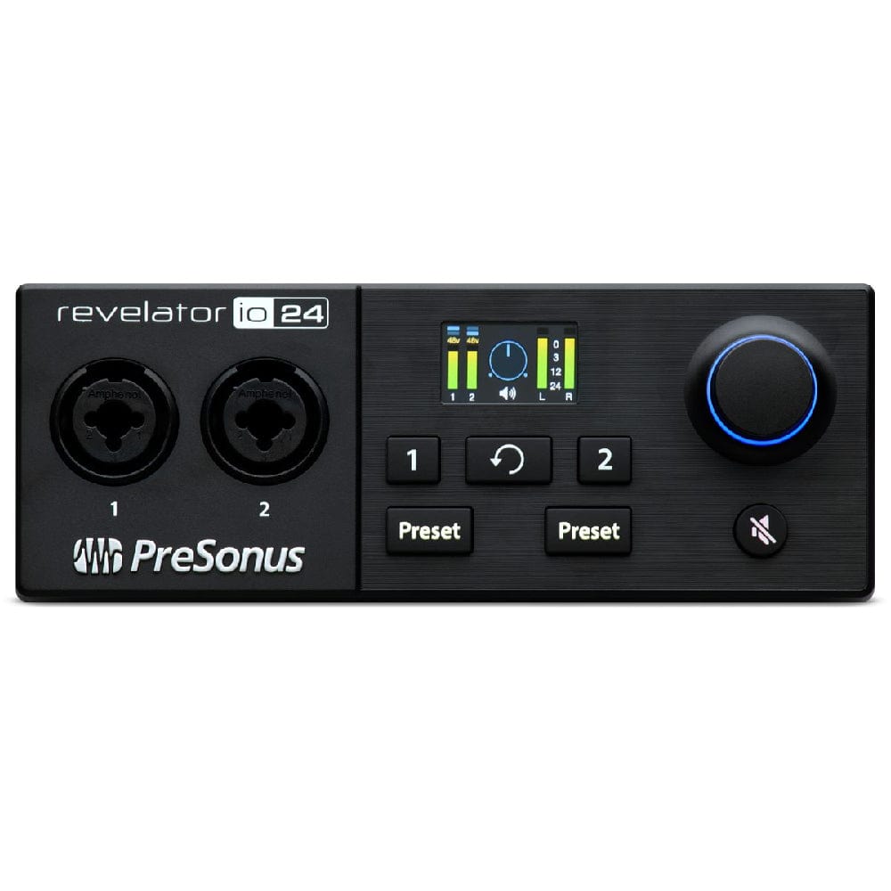 presonus audio interfaces presonus revelator io24 usb audio interface with integrated loopback mixer and effects for streaming