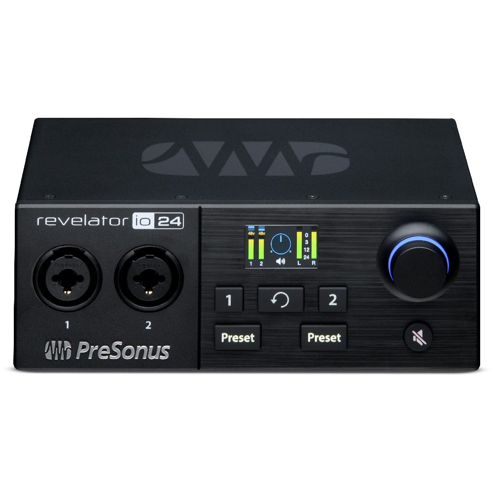 presonus audio interfaces presonus revelator io24 usb audio interface with integrated loopback mixer and effects for streaming