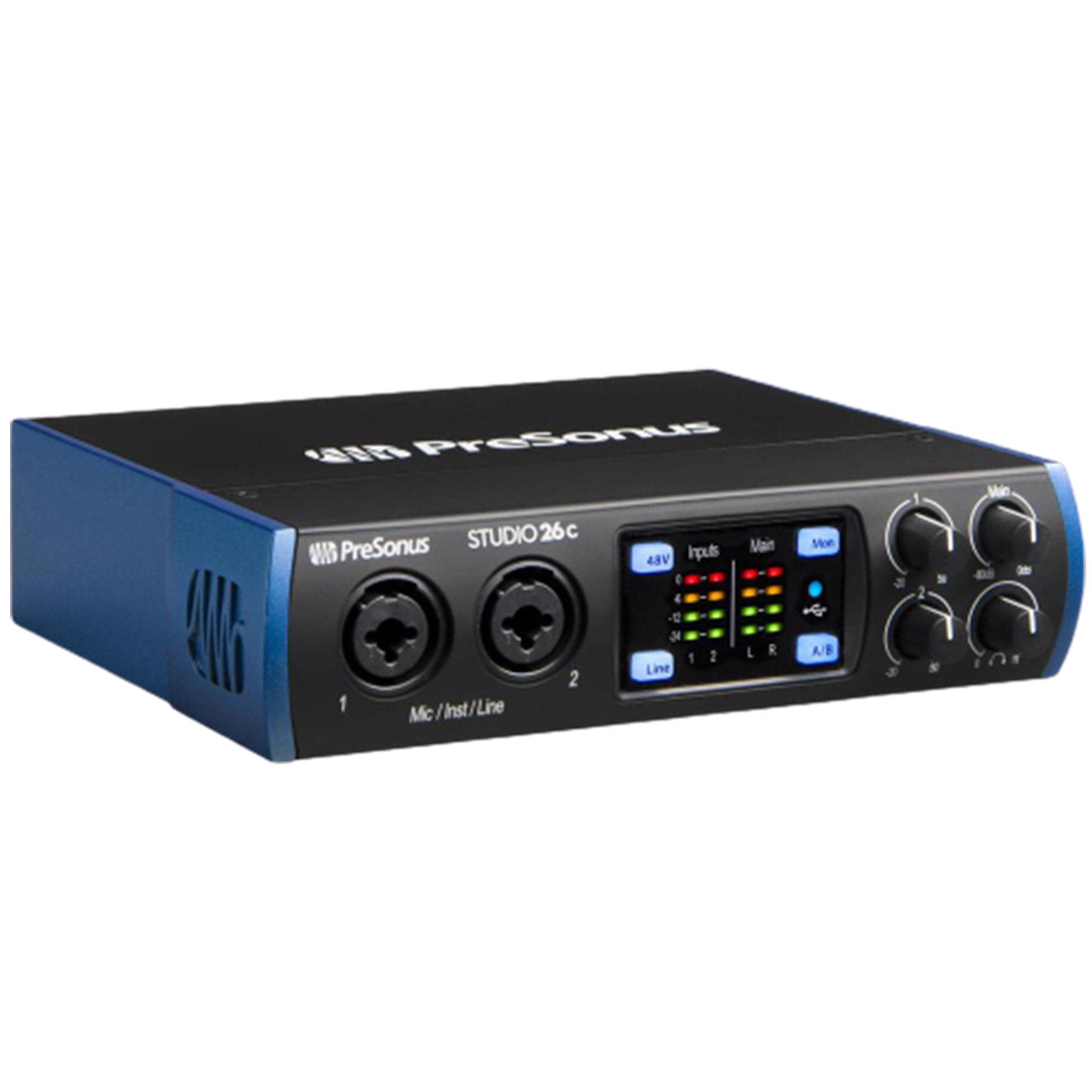 presonus audio interfaces presonus studio 26 c portable ultrahigh definition usb c audio interface includes full studio one artist (worth rs.7500)