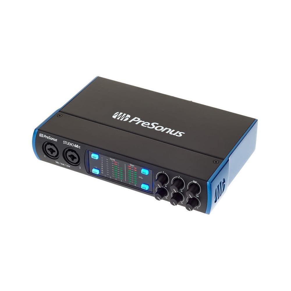 presonus audio interfaces presonus studio 68 c portable ultra-high definition usb c audio interface with full version studio one artist