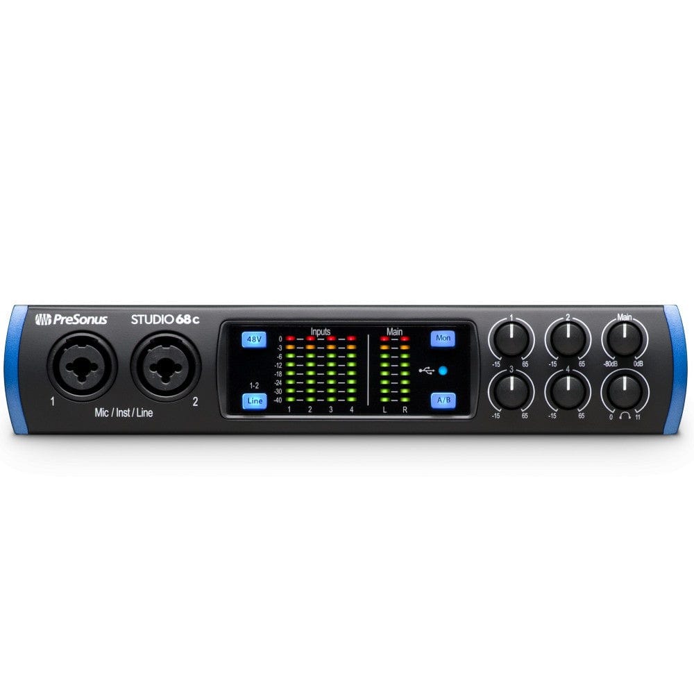 presonus audio interfaces presonus studio 68 c portable ultra-high definition usb c audio interface with full version studio one artist