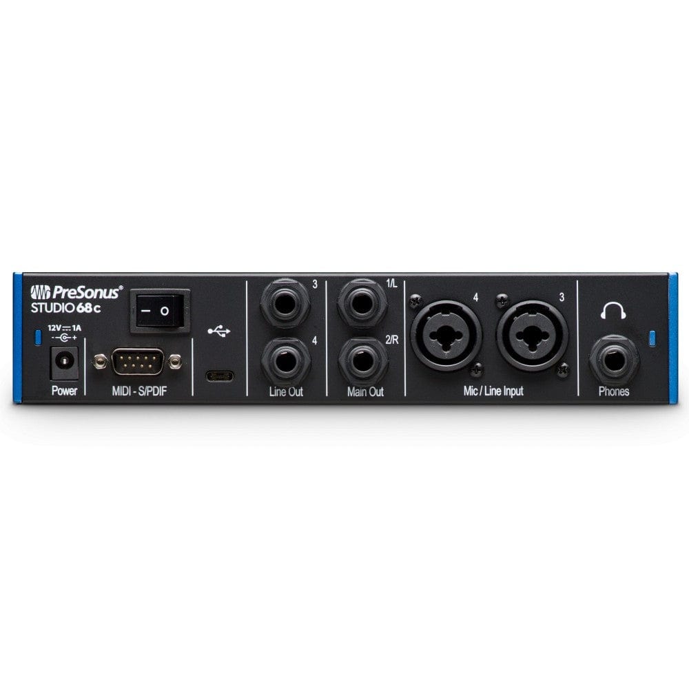 presonus audio interfaces presonus studio 68 c portable ultra-high definition usb c audio interface with full version studio one artist