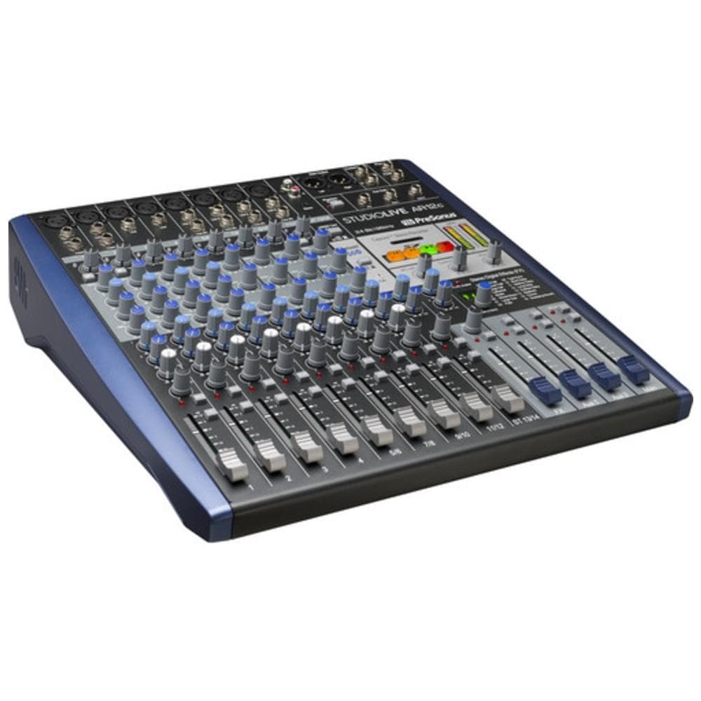presonus audio interfaces presonus studiolive ar12c usb-c 14 channel hybrid performance and recording mixer audio interface