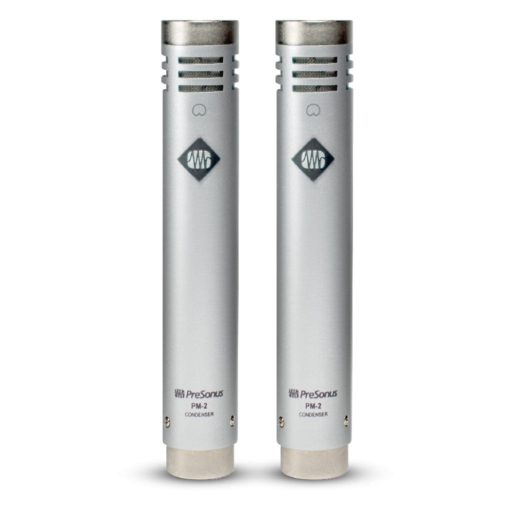 presonus condenser microphones silver presonus pm-2 small-diaphragm condenser microphones matched pair