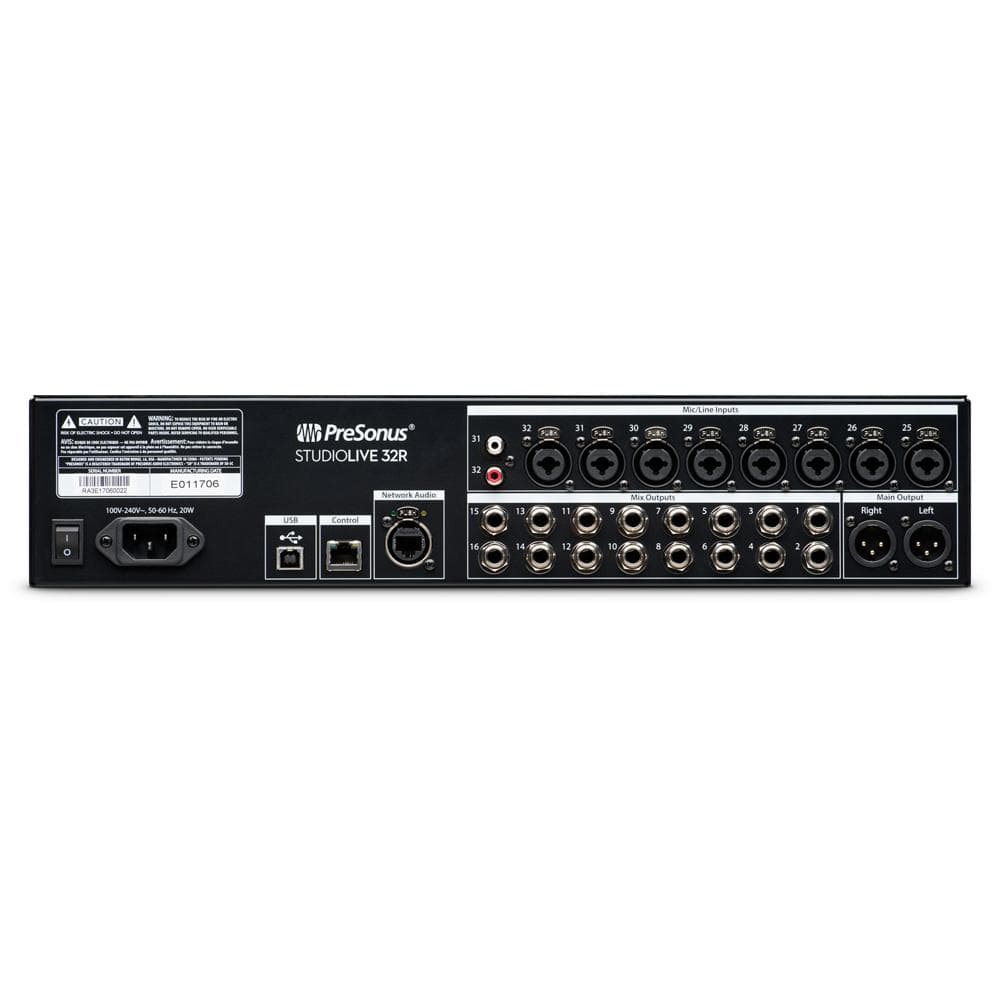 presonus digital mixers presonus studiolive 32r 32-channel series iii rackmount digital mixer
