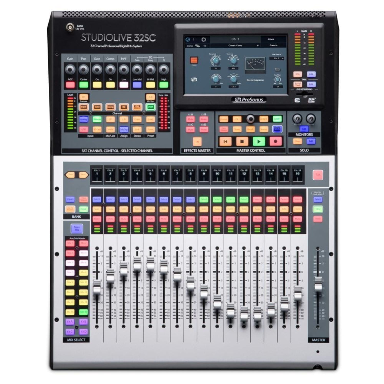 presonus digital mixers presonus studiolive 32sc 32 channel digital mixer with usb audio interface