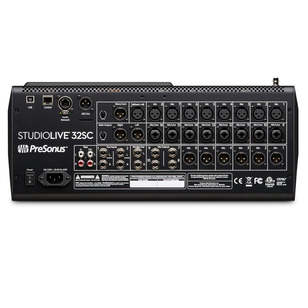 presonus digital mixers presonus studiolive 32sc 32 channel digital mixer with usb audio interface