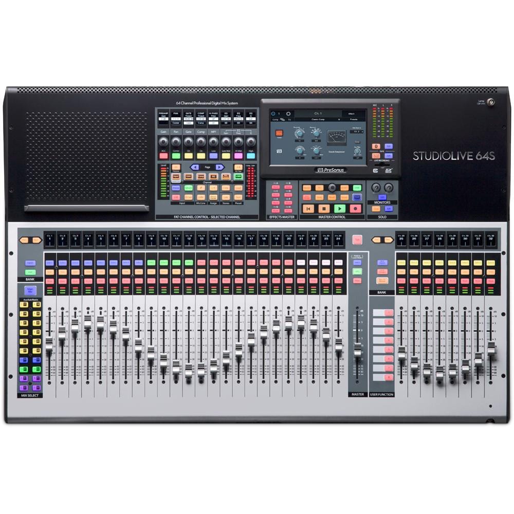 presonus digital mixers presonus studiolive 64s 64 channel digital mixer and usb audio interface