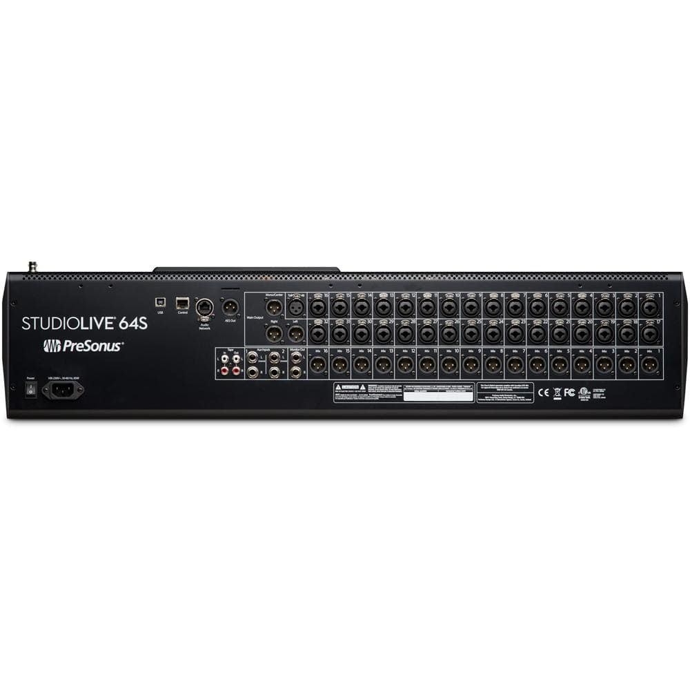 presonus digital mixers presonus studiolive 64s 64 channel digital mixer and usb audio interface