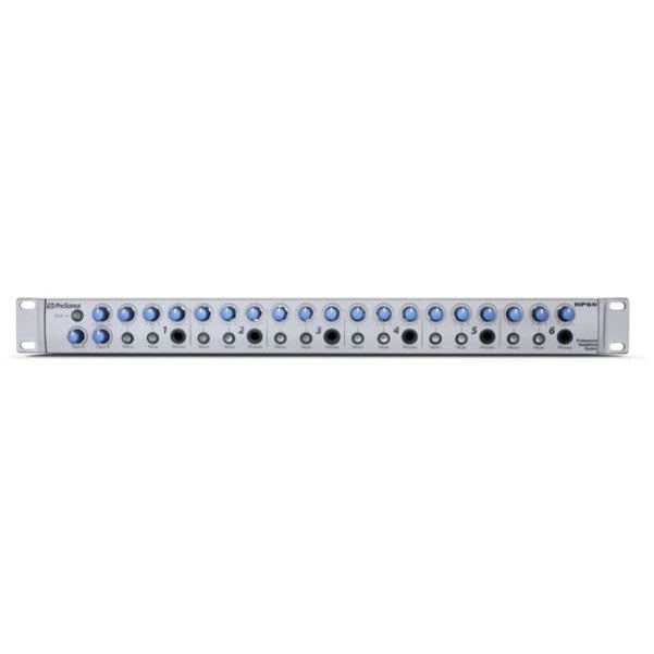 presonus headphone amplifiers presonus hp60 6-channel headphone mixing system