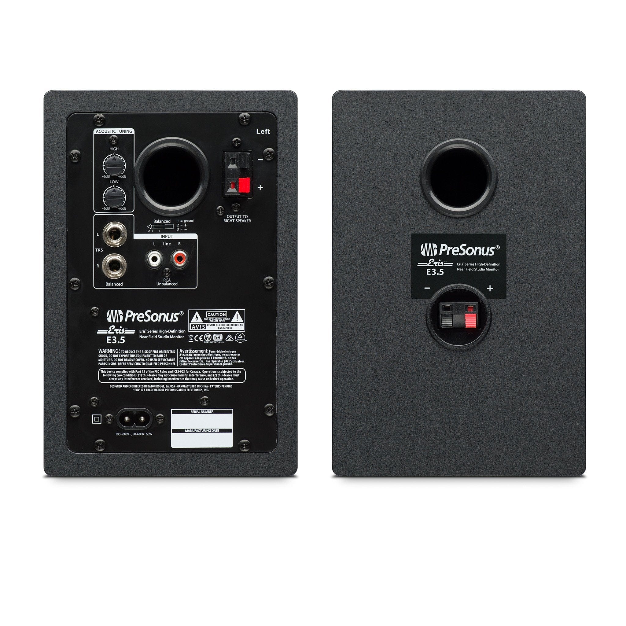 presonus monitor speakers presonus eris e3.5 bt active studio monitor speaker with bluetooth- pair