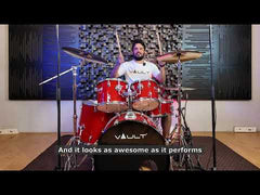 Vault Groover 22" 5-Piece Acoustic Drum Kit with Hardware, Cymbals & Throne