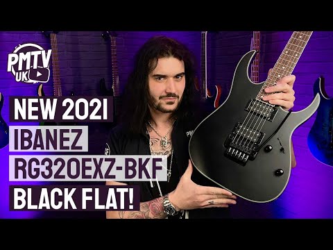 Ibanez RG320EXZ RG Standard Series 6 String Electric Guitar - Black Flat