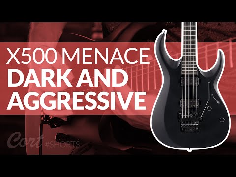 Cort X500 Menace 6 String Electric Guitar - Black Satin