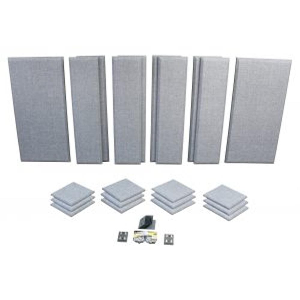 primacoustic sound proofing acoustic treatment grey primacoustic london 12 complete acoustic room treatment kit with bass trap - 120 sqft