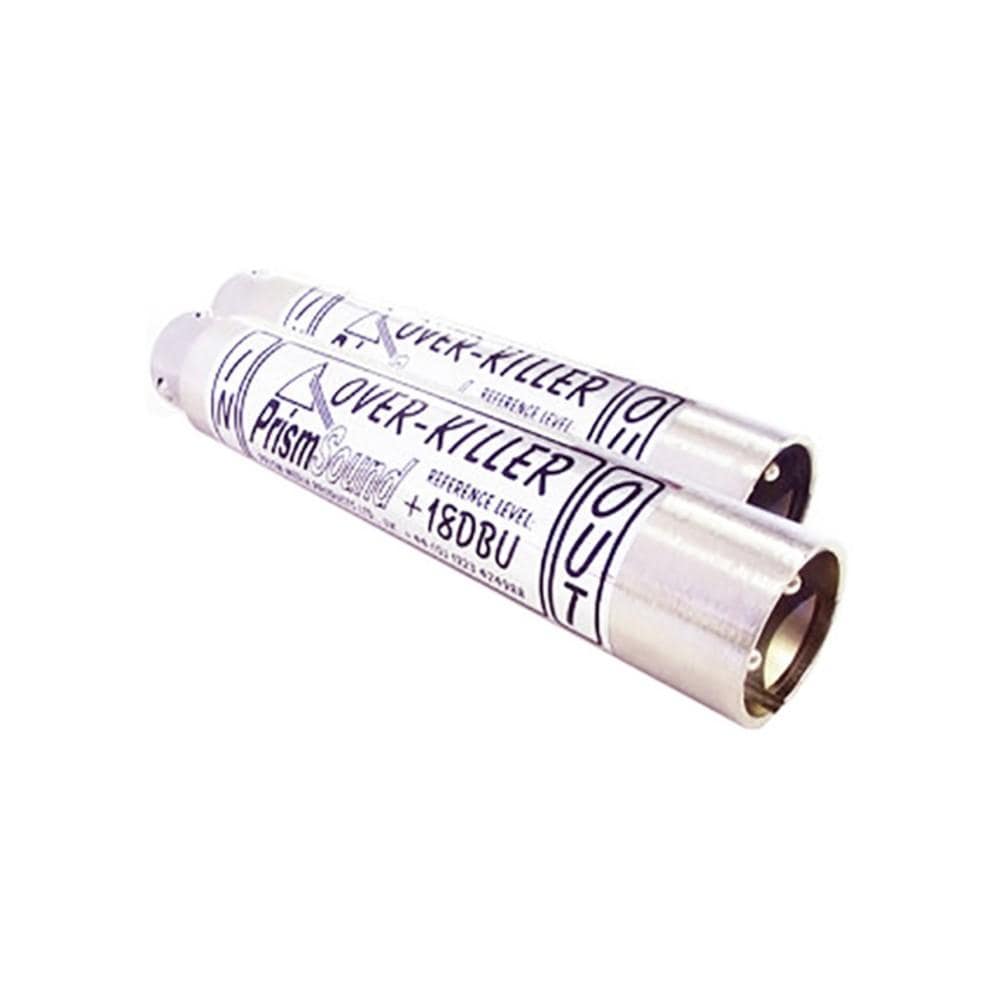prism sound microphone accessories prism sound over-killers 18 dbu in-line xlr barrel limiter