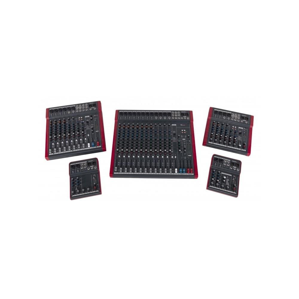 proel analog mixers proel mq10fx compact 10 channel analog mixer with fx