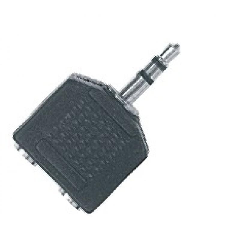 proel cables and connectors proel at140 abs adapter 3.5 mm. stereo jack female sockets to 3.5 mm male plug