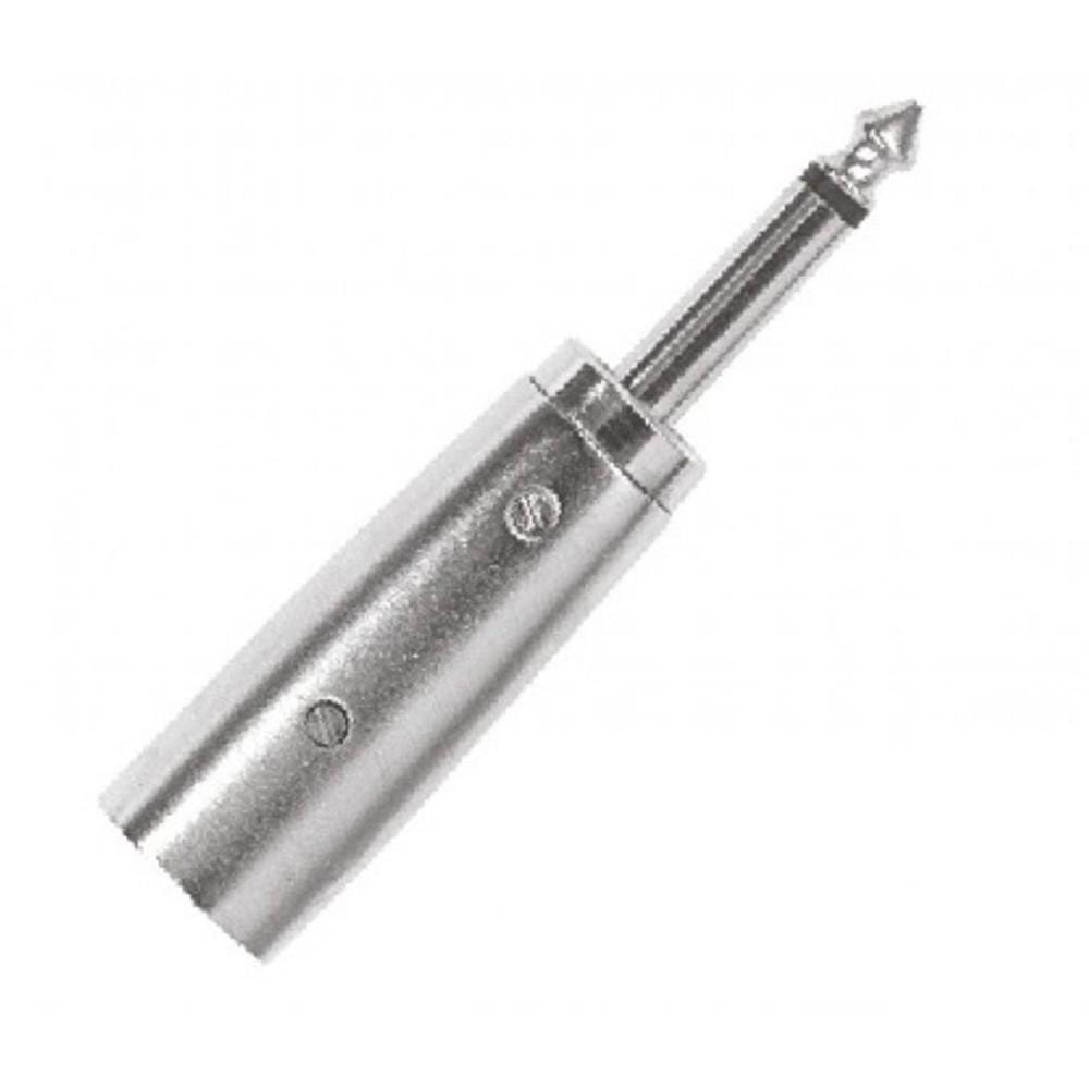 proel cables and connectors proel at300 3 pole xlr male plug to 6.3mm mono jack male plug metal adapter