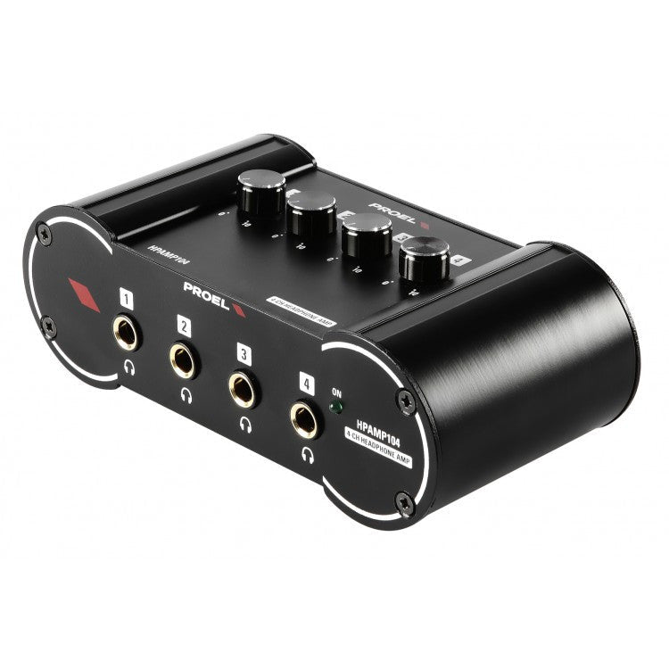 proel headphone amplifiers proel hpamp104 4-ch headphone amplifier