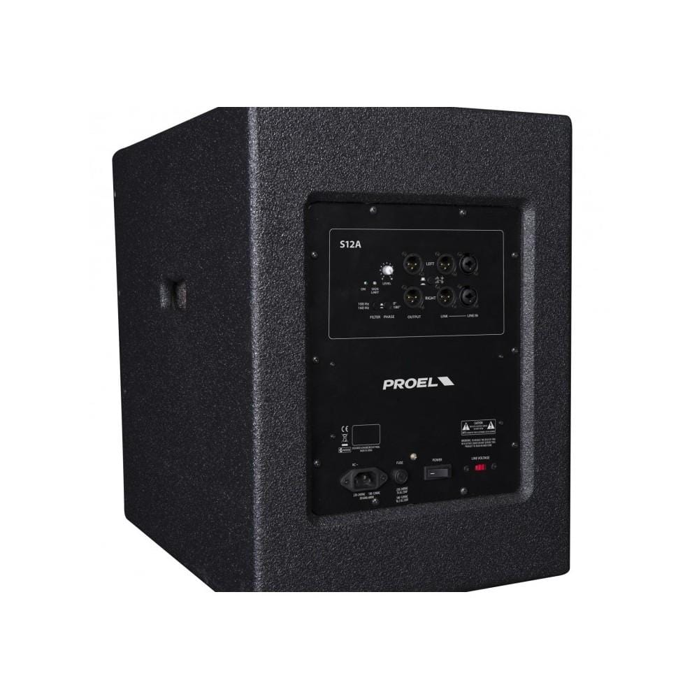 proel subwoofers proel s12a hybrid band pass active subwoofer