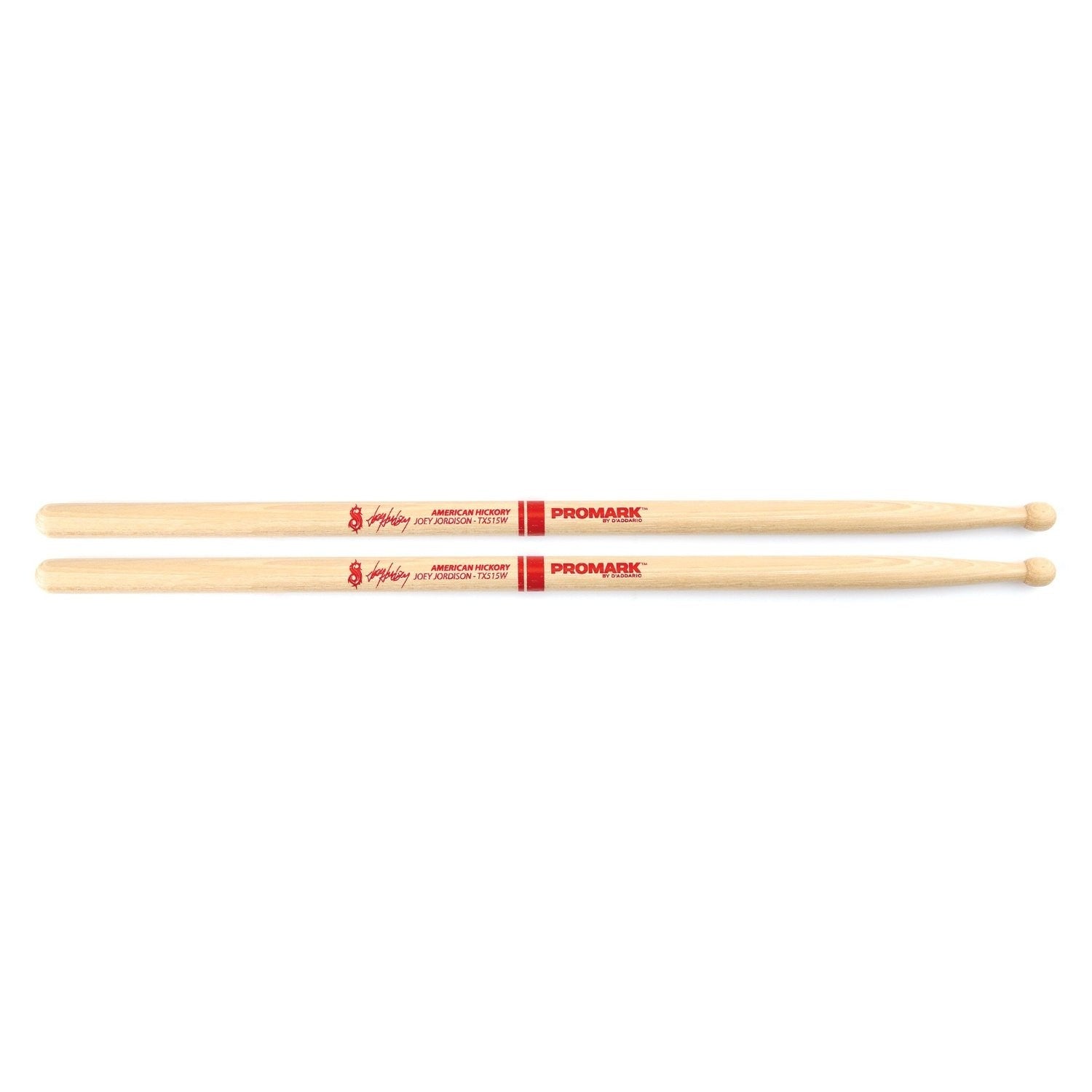 promark drumsticks promark tx515w hickory joey jordison wood tip drum stick