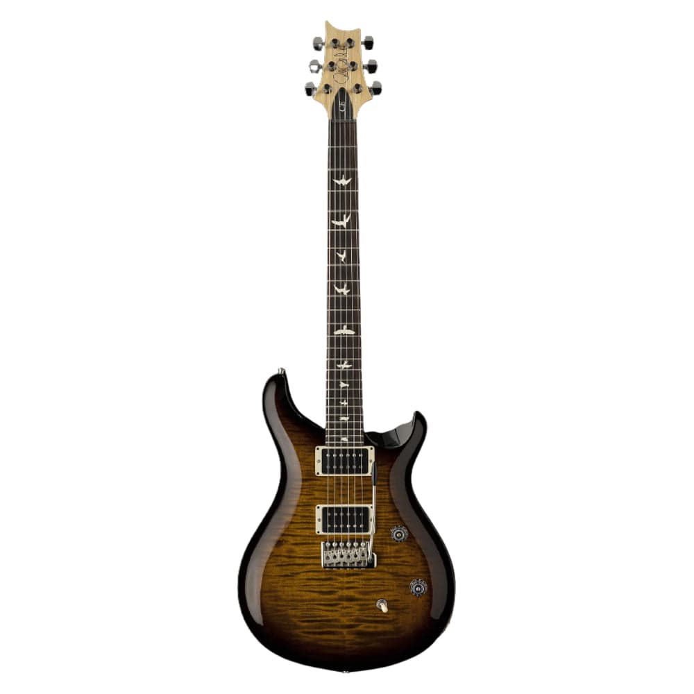 prs electric guitars black amber prs ce 24 6-strings electric guitar with gigbag #color_black-amber