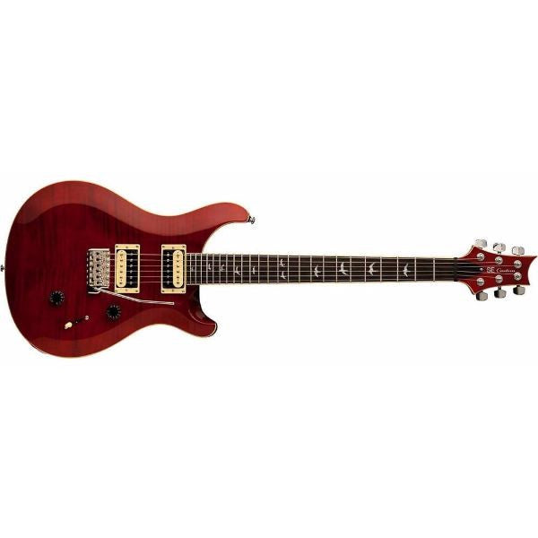 prs electric guitars black cherry prs se custom 24 electric guitar with coil tap #color_black-cherry