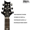 PRS Electric Guitars Charcoal Burst PRS Custom 24 Floyd 6 String Electric Guitar with Gigbag