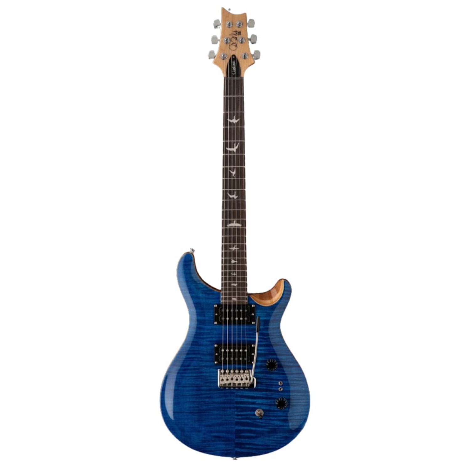 prs electric guitars faded blue prs se custom 24-08 6 string electric guitar with gigbag #color_faded-blue