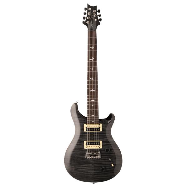 prs electric guitars gray black prs se svn 2018 series 7 string electric guitar #color_gray-black