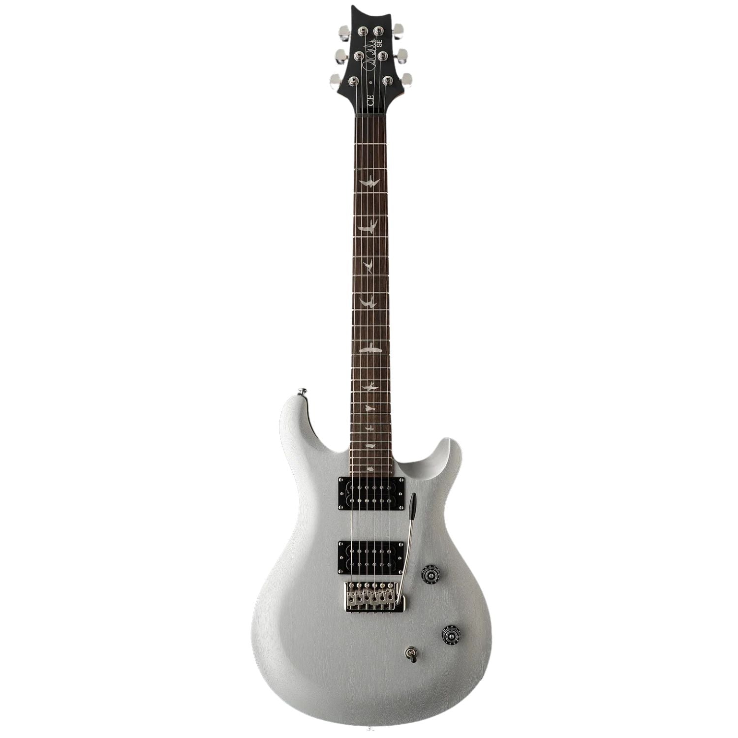 PRS Electric Guitars Metallic Silver PRS SE CH 44 6 String Electric Guitar with Gigbag #color_metallic-silver